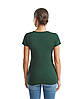 Глибоко Темно-Зелена жіноча футболка легка Ladies Iconic T Fruit of the loom, фото 6
