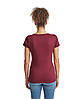 Бордова футболка жіноча преміум якість Ringspun premium T LADY-FIT Fruit of the loom, фото 6