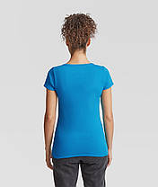 Ультрамаринова жіноча футболка легка Original lady-fit Fruit of the loom, фото 3
