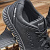 Чоловічі шкіряні кросівки (натуральна шкіра) чорні демісезонні для чоловіків на весну осінь, розміри 40-45, фото 8