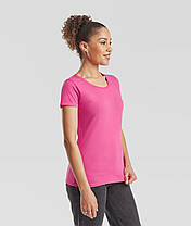Малинова жіноча футболка легка Original lady-fit Fruit of the loom, фото 4
