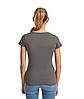 Графітова футболка жіноча преміум якість Ringspun premium T LADY-FIT Fruit of the loom, фото 6