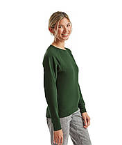 Темно-Зелений жіночий світшот легкий Lightweight raglan sweat lady-fit Fruit of the loom, фото 6