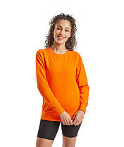 Помаранчевий жіночий світшот легкий Lightweight raglan sweat lady-fit Fruit of the loom, фото 4