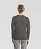 Графіт жіночий світшот легкий Lightweight raglan sweat lady-fit Fruit of the loom, фото 7