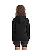 Чорна толстовка жіноча на застібці Lightweight hooded sweat jacket lady-fit Fruit of the loom, фото 6
