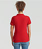 Червоне поло жіноче лакост 65/35 Polo lady-fit Fruit of the loom, фото 6