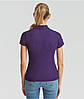 Фіолетове поло жіноче лакост 65/35 Polo lady-fit Fruit of the loom, фото 6