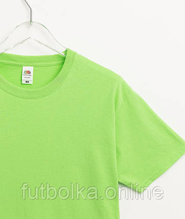 Лаймова футболка жіноча базова Valueweight lady-fit Fruit of the loom, фото 1
