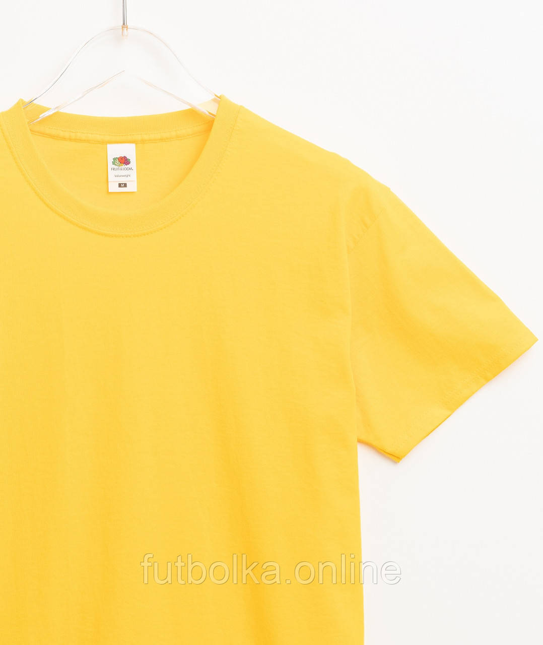 Сонячно Жовта футболка жіноча базова Valueweight lady-fit Fruit of the loom