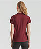 Бордове поло жіноче лакост 65/35 Polo lady-fit Fruit of the loom, фото 6