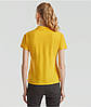 Сонячно Жовте поло жіноче лакост 65/35 Polo lady-fit Fruit of the loom, фото 6