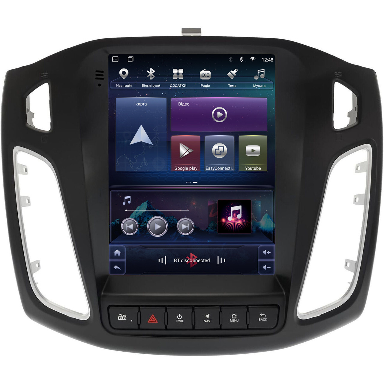 Штатна магнітола для Ford Focus 3 2011-2019 Tesla Style на Android, фото 1