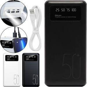 Пауэр банк для телефона Viaking N5 50000 mAh, Power bank Usb белый ...
