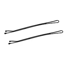 Невидимки для волосся рівні Tico Professional - Чорні (довжина 50 мм, вага 100 грам) (300506)