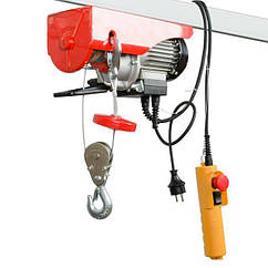 Лебідка електрична 220/230В, 500 Вт, 125/250 кг, трос 3.0 мм*12 м INTERTOOL GT1481