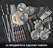 Набір шампурів Тор в дерев'яному кейсі подарунок чоловікові, чоловікові, другу, шефу, фото 3