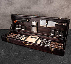 Набір шампурів Велюнд в дерев'яному кейсі подарунок чоловікові, чоловікові, другу, шефу