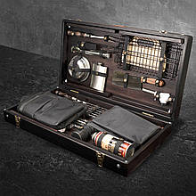 Набір шампурів Форсетті 2.0 в дерев'яному кейсі подарунок чоловікові, чоловікові, другу, шефу