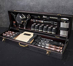 Набір шампурів Альфгейм в дерев'яному кейсі подарунок чоловікові, чоловікові, другу, шефу