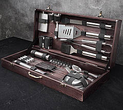 Набір для грилю Бальдар в дерев'яному кейсі подарунок чоловікові, чоловікові, другу, шефу