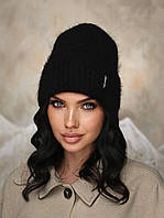 В'язана шапка "Аліса" колір чорний