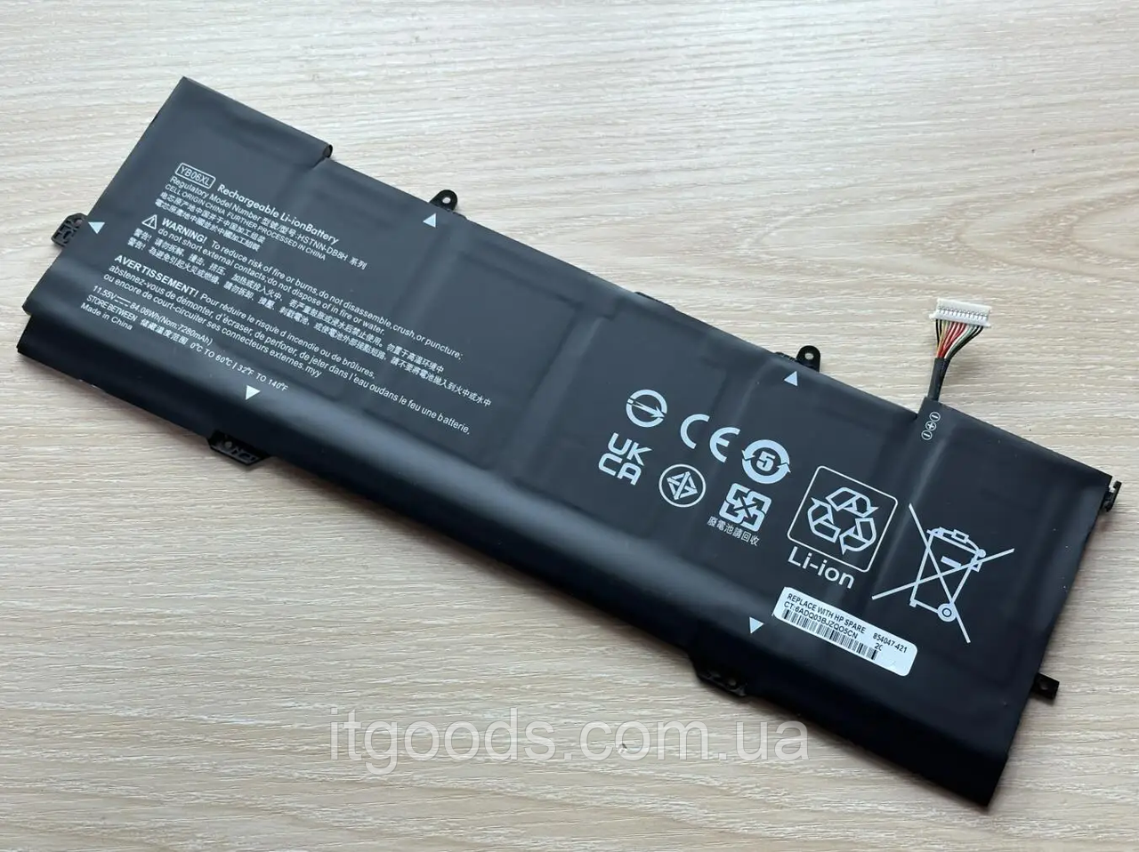 Батарея для ноутбука HP YB06XL 7280mAh 11.55V для Spectre X360 15-CH 15-CH000NB 15-CH000ND HSTNN-DB8V