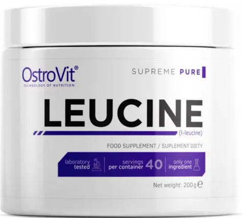 L-лейцин OstroVit 100% Leucine 200 g без смаку, фото 1