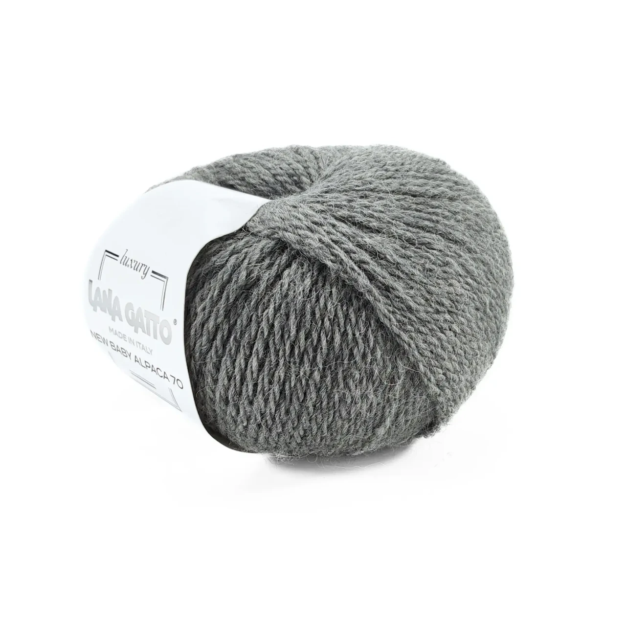 Пряжа Lana Gatto New Baby Alpaca 70/Нью Бебі Альпака 70, сірий 9476
