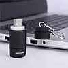Світлодіодний мікрокишеньковий USB-акумуляторний брелок-ліхтарик StoneGo