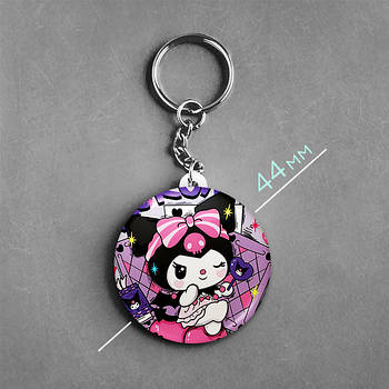 "Куромі (Хеллоу Кітті / Hello Kitty)" брелок круглий Ø44 мм