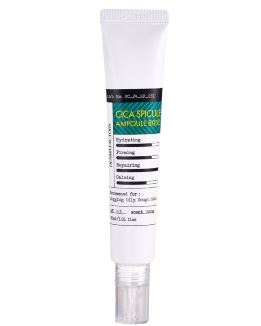 Інтенсивна ампула зі спікулами та центеллою азіатською Derma Factory Cica Spicule Ampoule 8000 30 ml