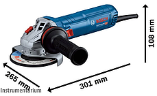 Професійна болгарка Bosch GWS 12-125 S : 1200Вт, диск 125мм, з регулюванням обертів, фото 3