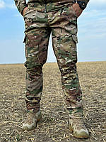 Штани мультикам Soft shell військові тактичні на флісі штани чоловічі софт шел multicam всу