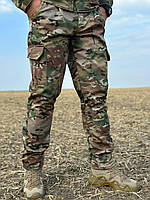 Військові тактичні штани Soft shell мультикам на флісі чоловічі зимові штани софтшел multicam