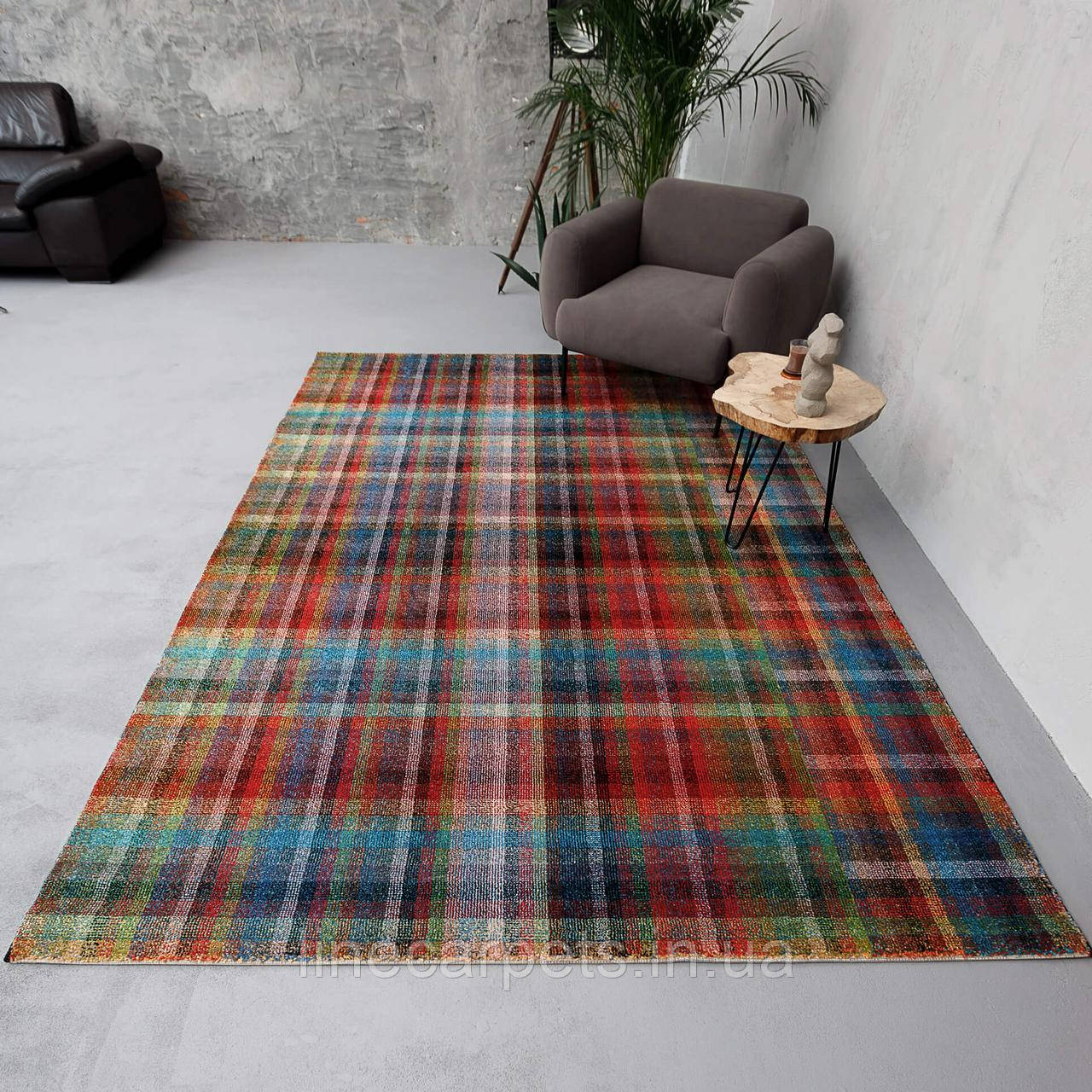 Вінтажний килим з синтетики RAINBOW 14 COLORS 4142B, фото 1