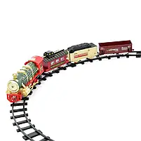 Залізниця 3115AB локомотив, вагони 3шт., на акумуляторі, USB зарядне, холодна пара, 24 деталі, 2 види, музика, світло, в коробці,, фото 5