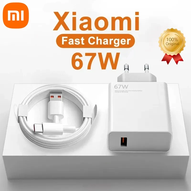 USB-швидкий зарядний кабель для Xiaomi 6A 67W Type C Super Fast Charging