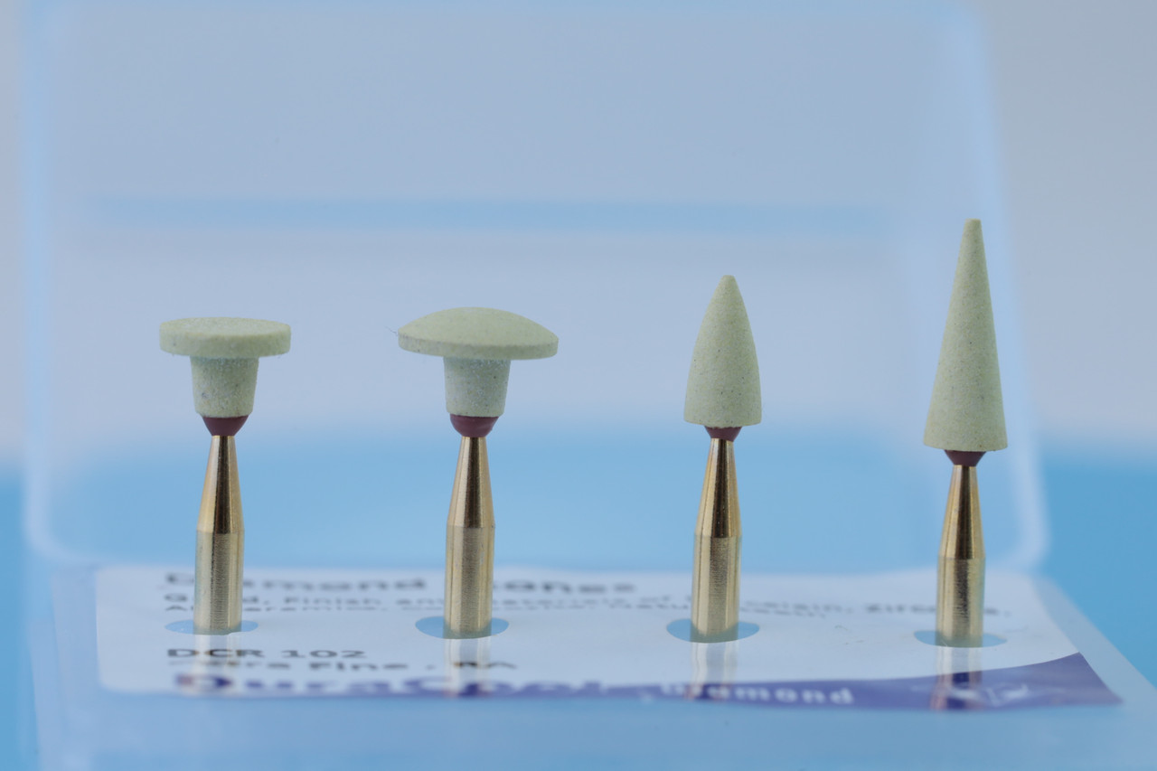 Діамантовий камінь з алмазним напиленням Extra Fine для кераміки та циркону 4шт Асорті