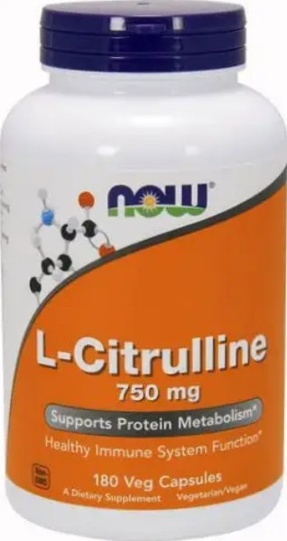 L-цитрулін малат NOW L-Citrulline 750 mg 180 капс