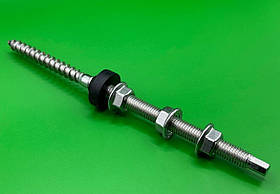 Кріплення нержавіюче для сонячних панелей в комплекті 10х200 (1шт)