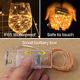 Innotree 6 шт. світлодіодних казкових гірлянд з батарейним живленням з таймером, 10 футів 30 світлодіодів з батарейним живленням, фото 4
