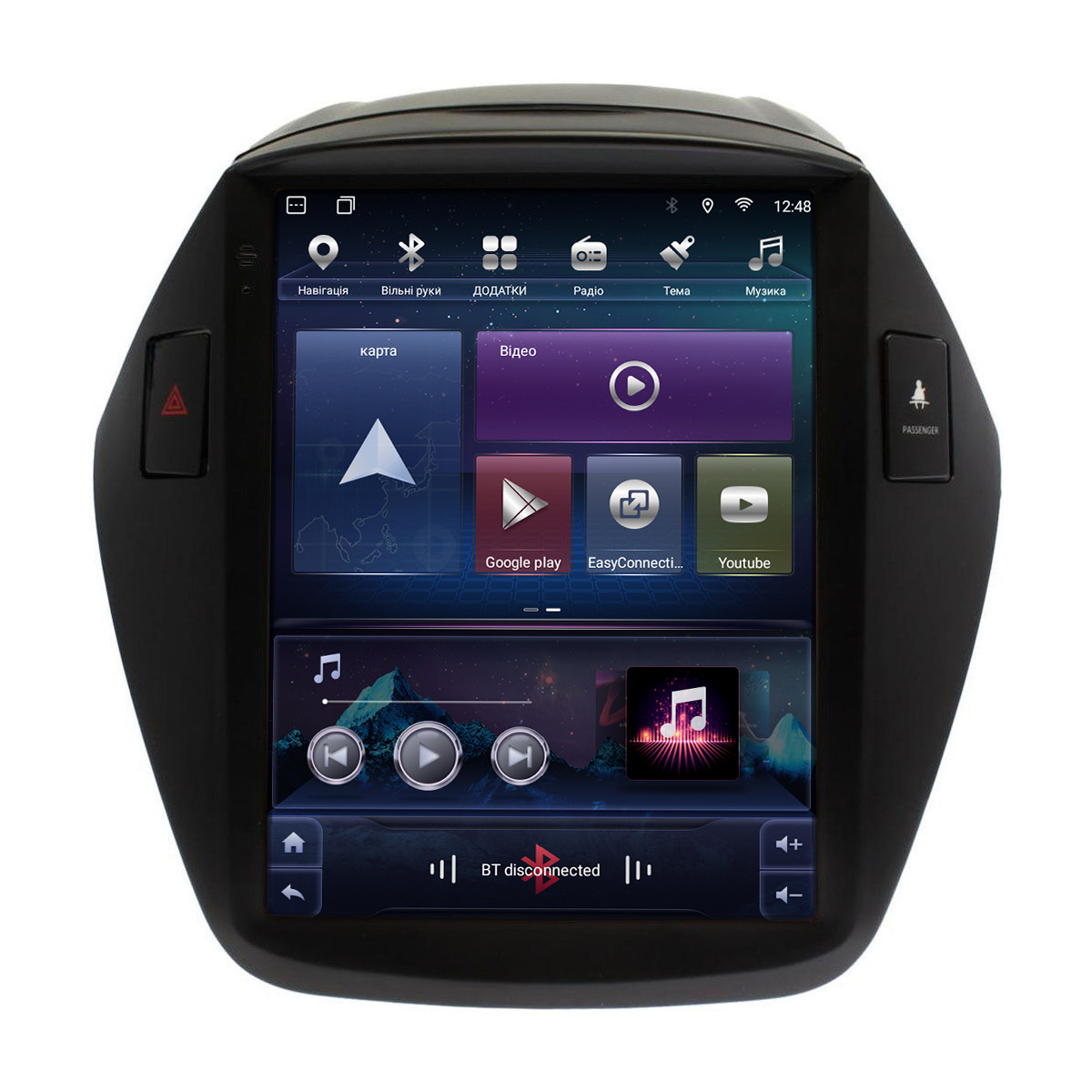 Штатна магнітола для Hyundai Tucson 2 2009-2015 Tesla Style на Android