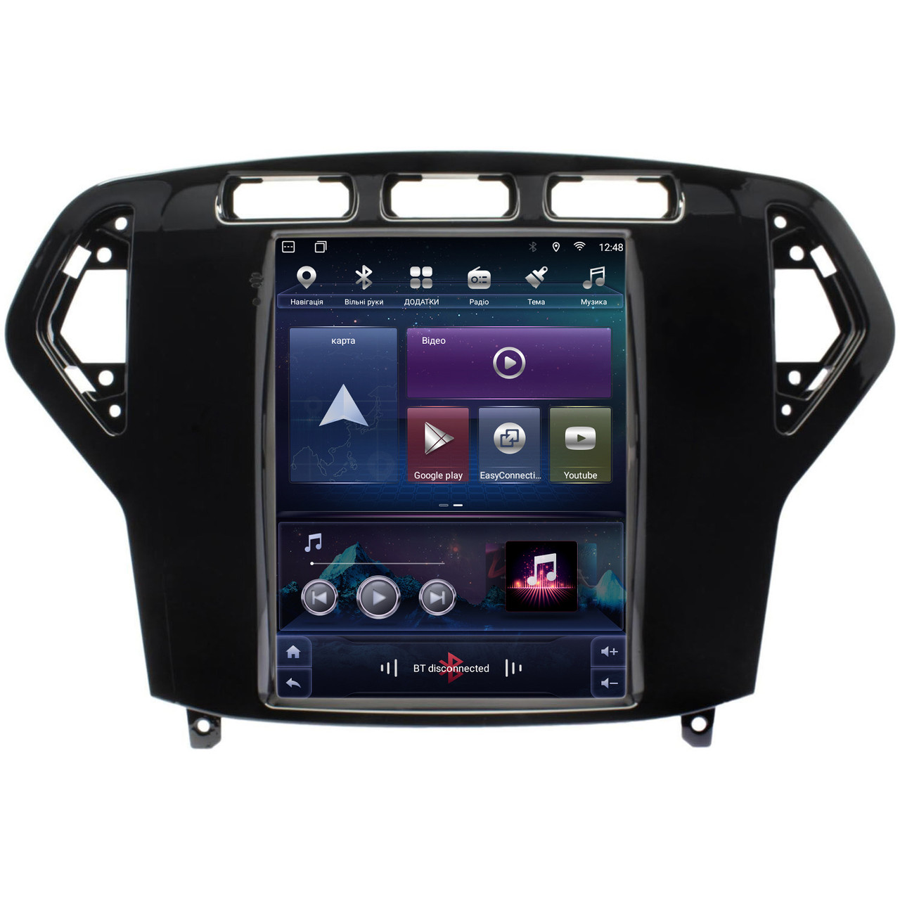Штатна магнітола для Ford Mondeo 4 2006-2010 Tesla Style на Android