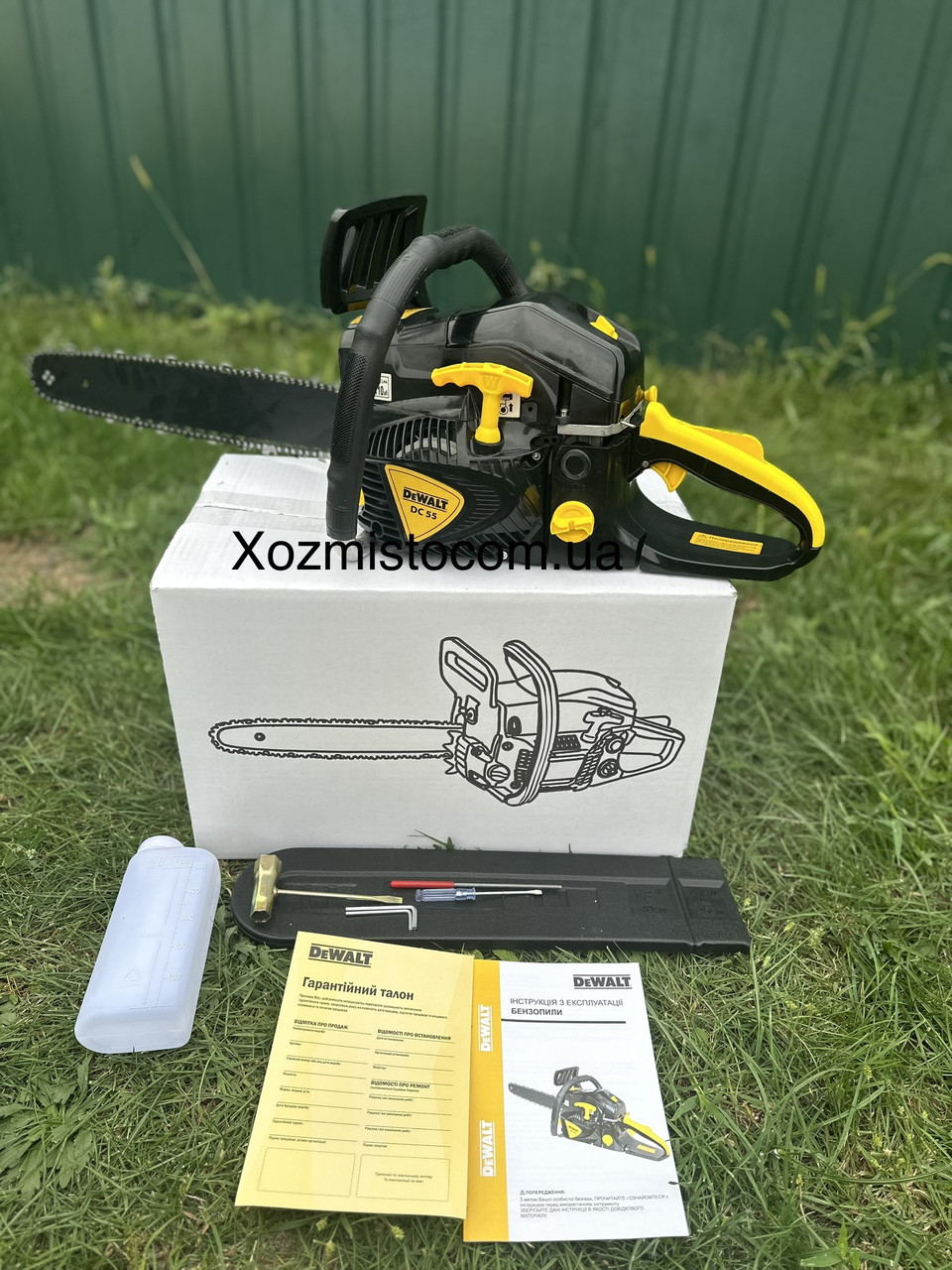 Бензопила DeWalt DC52 (4.5 кВт/6.2 к.с.) Польща. Мотопила, ланцюгова пила Деволт. Гарантія 3 роки!