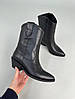 Жіночі черевики ковбойки ShoesBand Чорні натуральна шкіра 35 (23 см) (S36071-1д), фото 9
