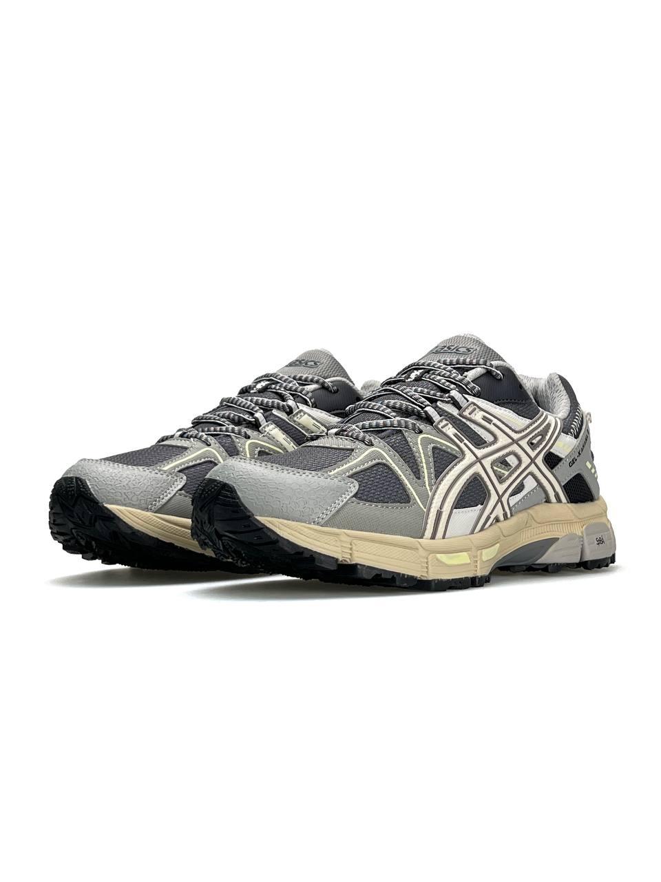 Чоловічі шкіряні текстиль кросівки ASICS Gel-Kahana 8 Gray Beige, чоловічі кеди Асикс сірі. Чоловіче взуття