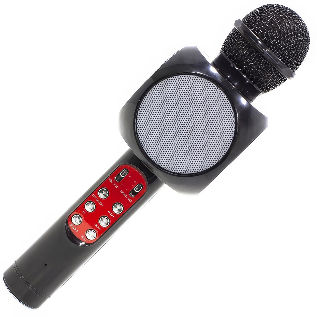 Бездротовий караоке мікрофон WSTER WS-1816 Bluetooth Портативний караоке-мікрофон з динаміком та світломузикою, фото 1