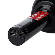 Бездротовий караоке мікрофон WSTER WS-1816 Bluetooth Портативний караоке-мікрофон з динаміком та світломузикою, фото 7