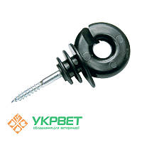 Ізолятор вкручується для дроту, бечовика, коробка 25 шт.